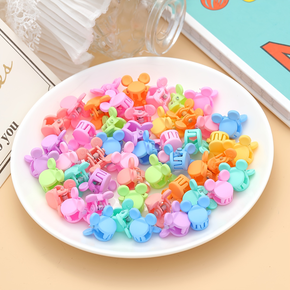 50pcs Mini Hair Claw Clips For Baby And Girl