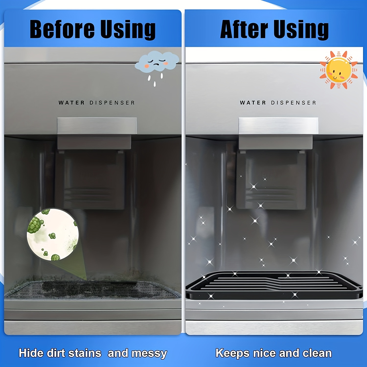 Absorbent Refrigerator Drip Tray Set Catch Water Leaks And - Temu