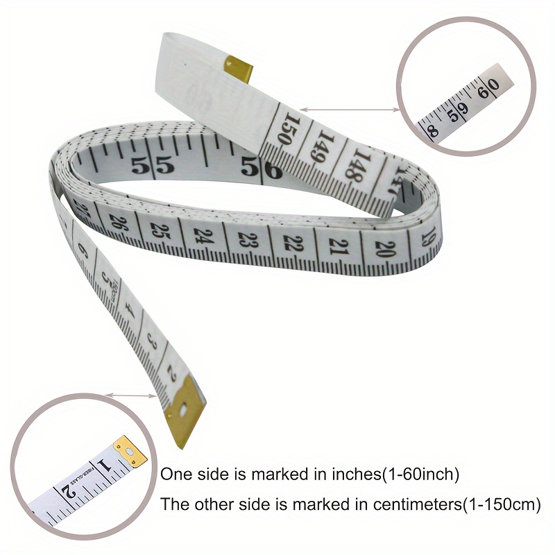 60inch Soft Tape Measure Double Scale Body Sewing Flexible - Temu