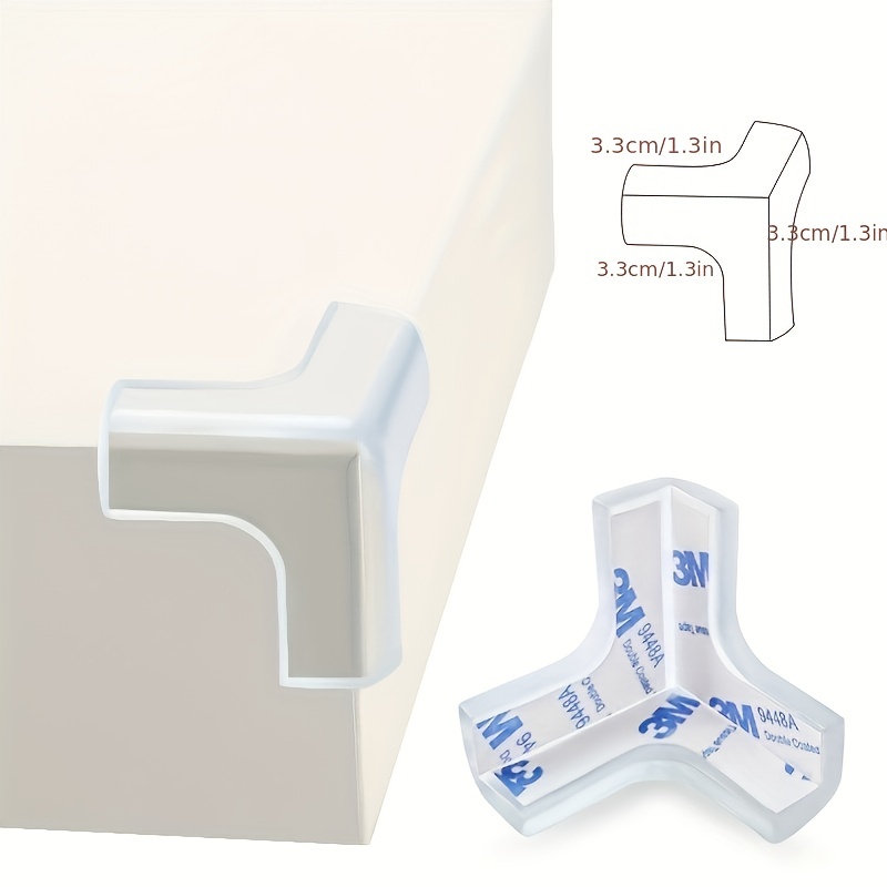 Children's anti-collision Angle transparent soft baby safe table