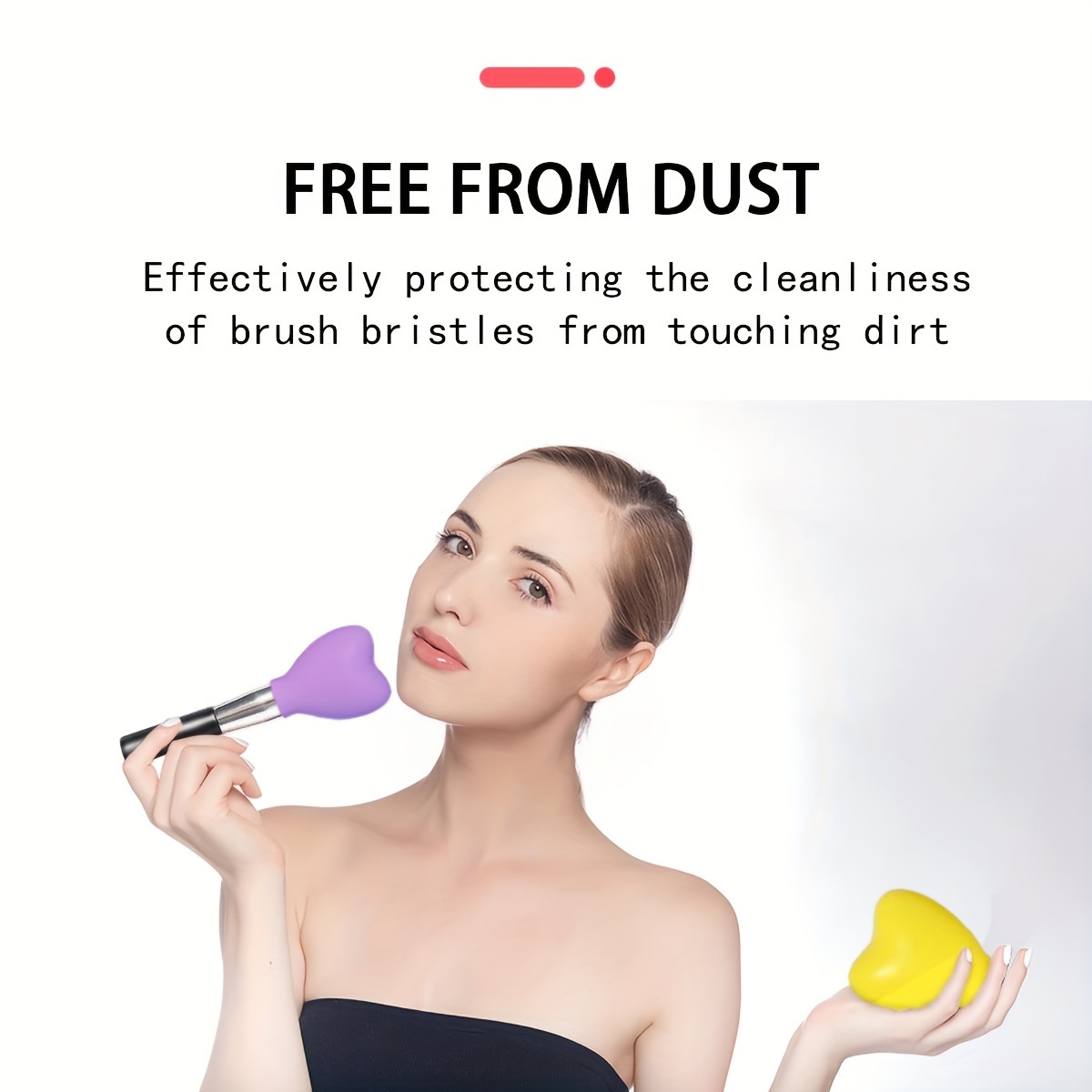 Silicone Makeup Brush Head Covers For Travel And Home - Temu