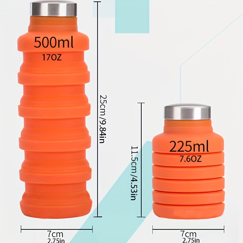 Foldable Reusable Silicone Water Bottles, Portable Leakproof Water Cup With  Lid For Camping, Hiking, Outdoor Indoor Gym Sports, Best Birthday Gift,  Christmas Gift - Temu