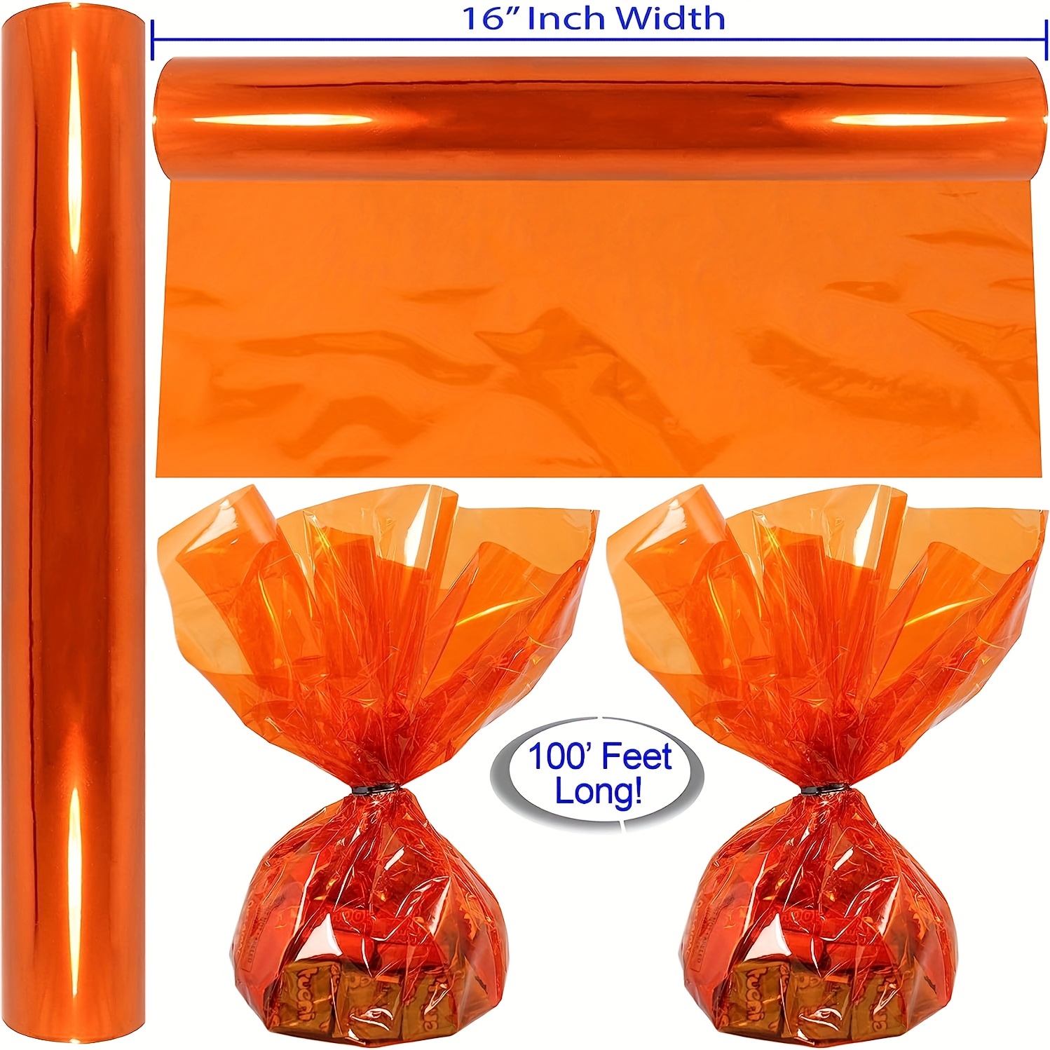 Halloween Cellophane Wrap Roll Translucent - Temu