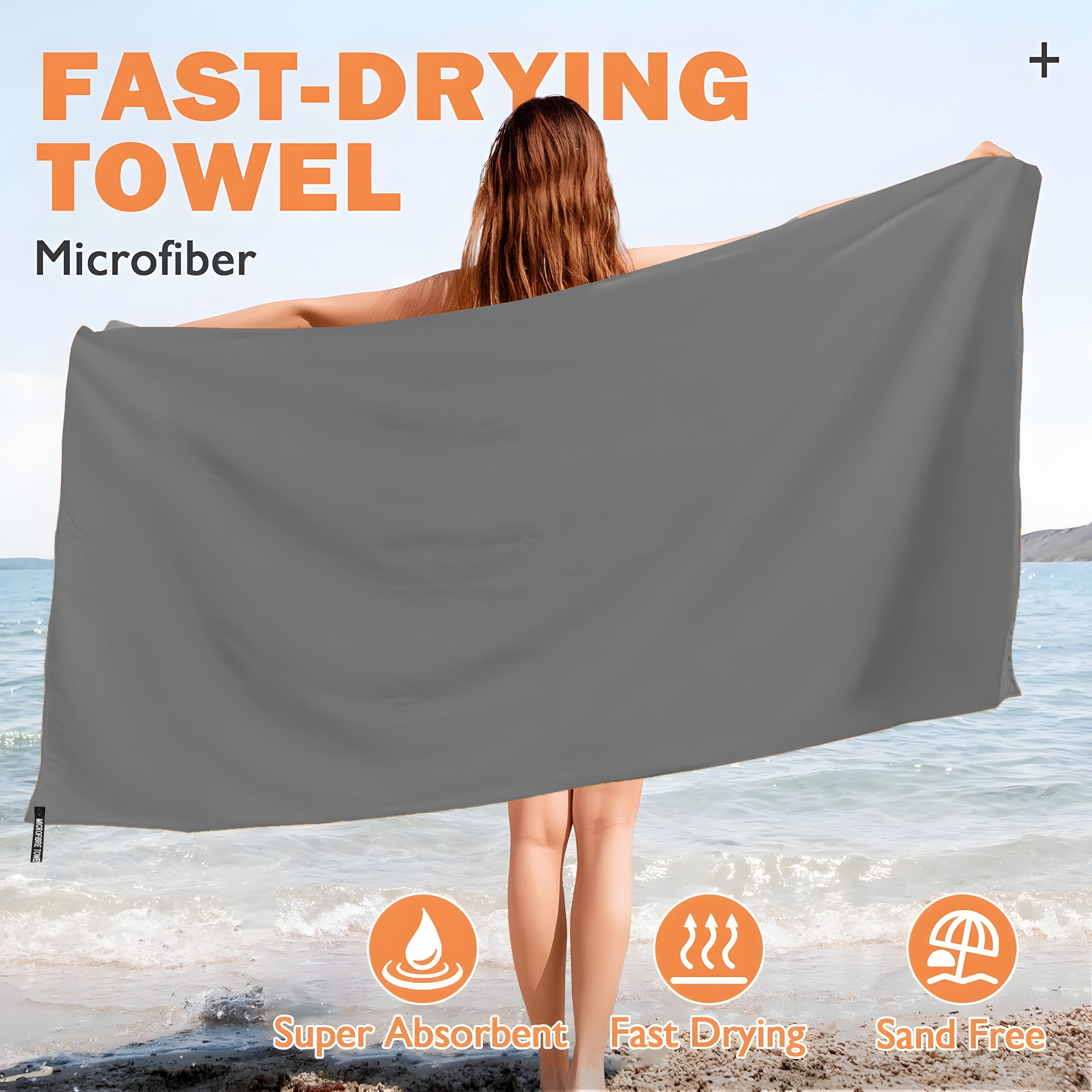 Double sided Portable Quick Drying Towel Set Sweat Absorbing - Temu
