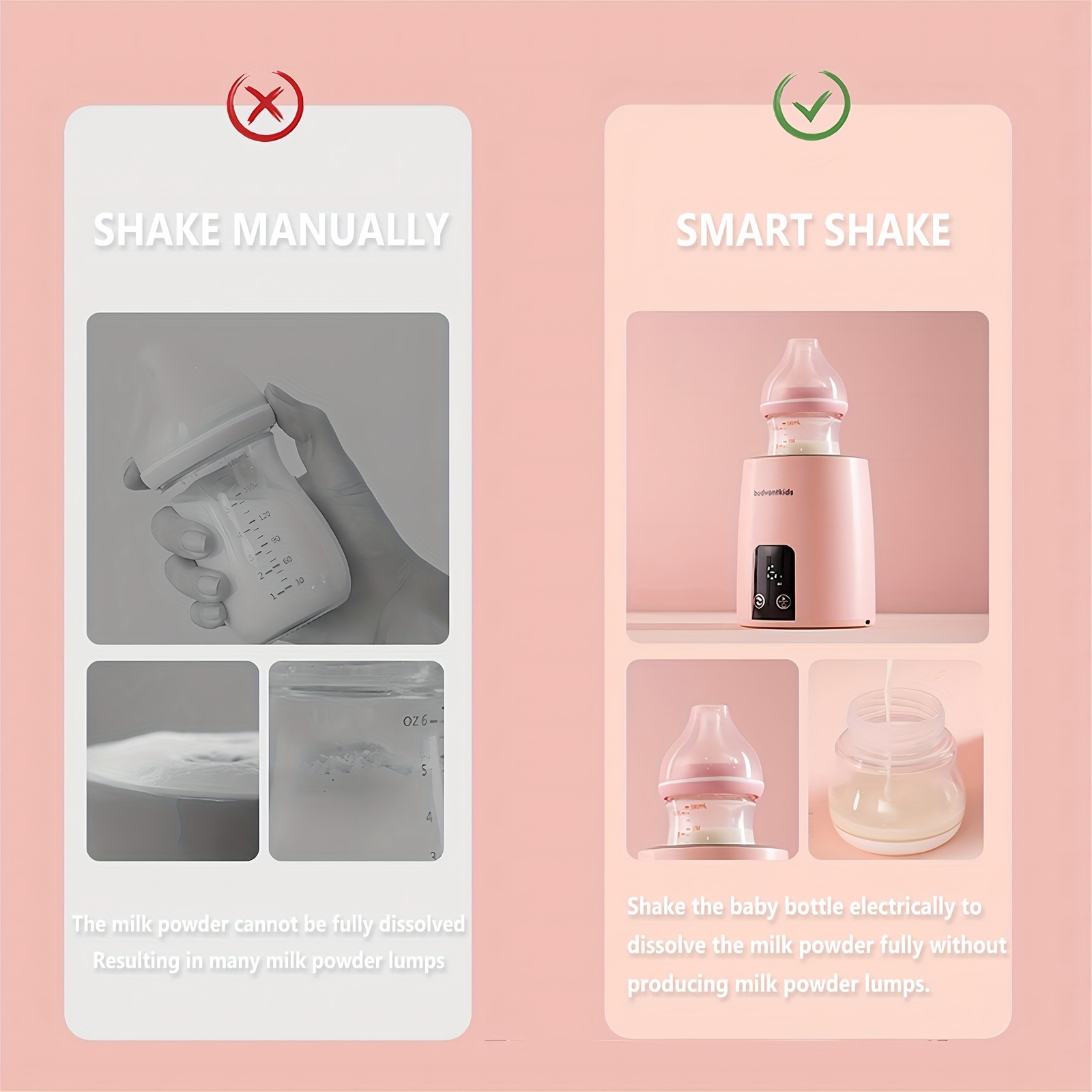 Baby Bottle Shaker , Baby Formula Mixer, Automatic Milk Blender