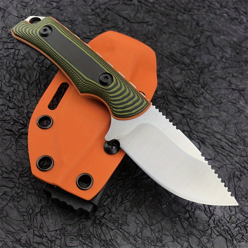  Survival Camping Knife, Fixed Blade Hunting Knife W Sheath