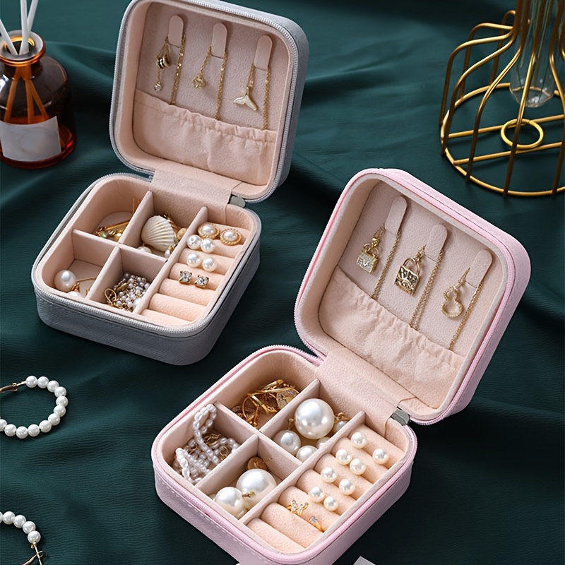 Joyero para mujeres y niñas, regalos personalizados para dama de honor,  caja organizadora de joyas de viaje, estuche de almacenamiento de joyas,  soporte para pendientes -  México