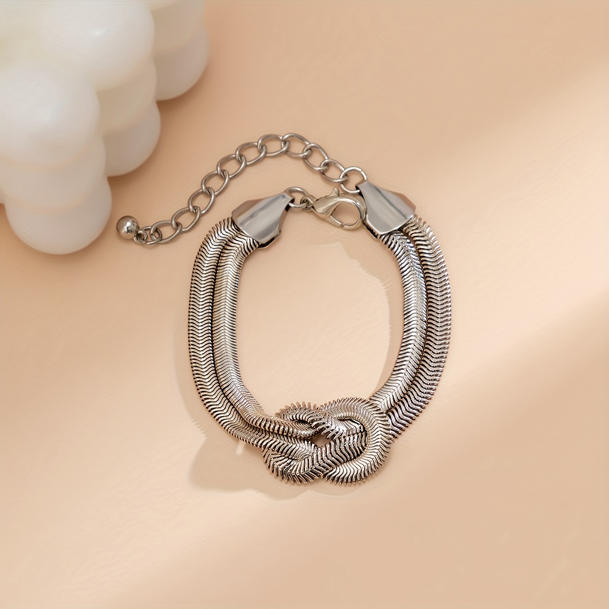 punk style exaggerated multi layer chain bracelet vintage big ball personality hand jewelry for women girls details 8