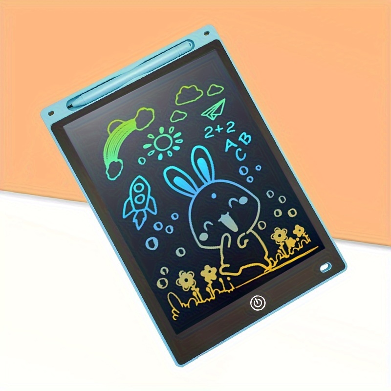 12inch Colorful Pad Kids Drawing Pad Doodle Board Toddler Scribbler Board  Erasable LCD Writing Tablet Light Drawing Board