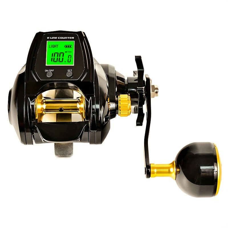 1pc Waterproof Fishing Reel, Accurate Digital Display Reel With 6.3:1 Gear  Ratio For Boat Fishing