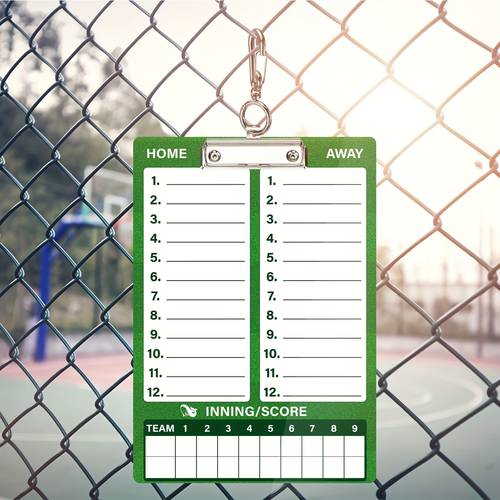 1pc dry erase coaches clipboard includes 1 baseball coach board 1 dry erase marker 1 pen holder and 1 metal chain ring carabiner