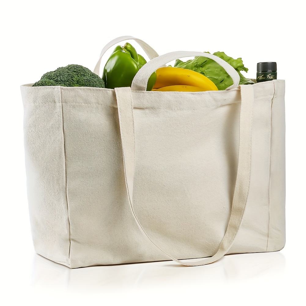 2pcs Cotton Canvas Bags Boho Floral Shoulder Bags Grocery Shopping Bag  Reusable Tote Bag