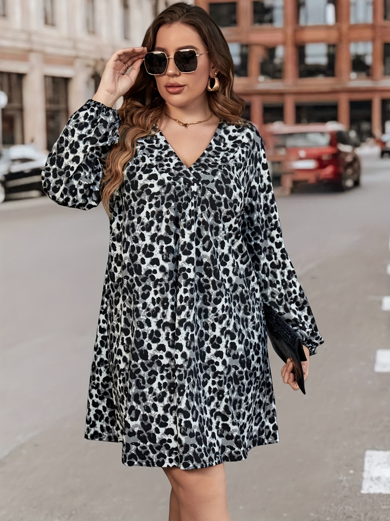 Animal smock dress hotsell