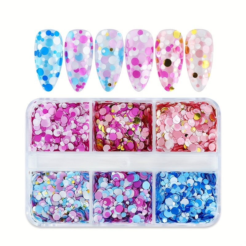 Colorful Small Round Disc Glitter Flakes Sequins Uv Epoxy - Temu