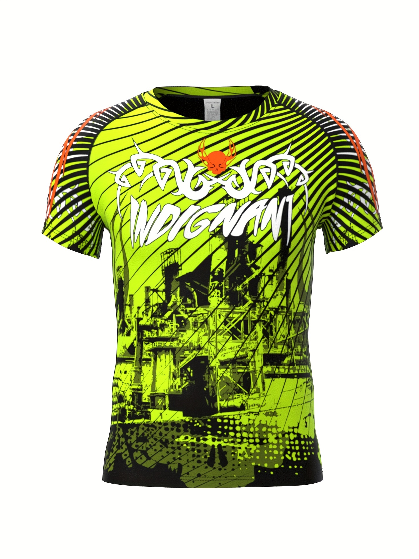 T-shirt de compression à imprimé tendance pour homme, séchage rapide,  respirant, évacuant l'humidité, haut de sport à manches courtes pour la  course à pied, l'entraînement, le fitness - Temu Belgium