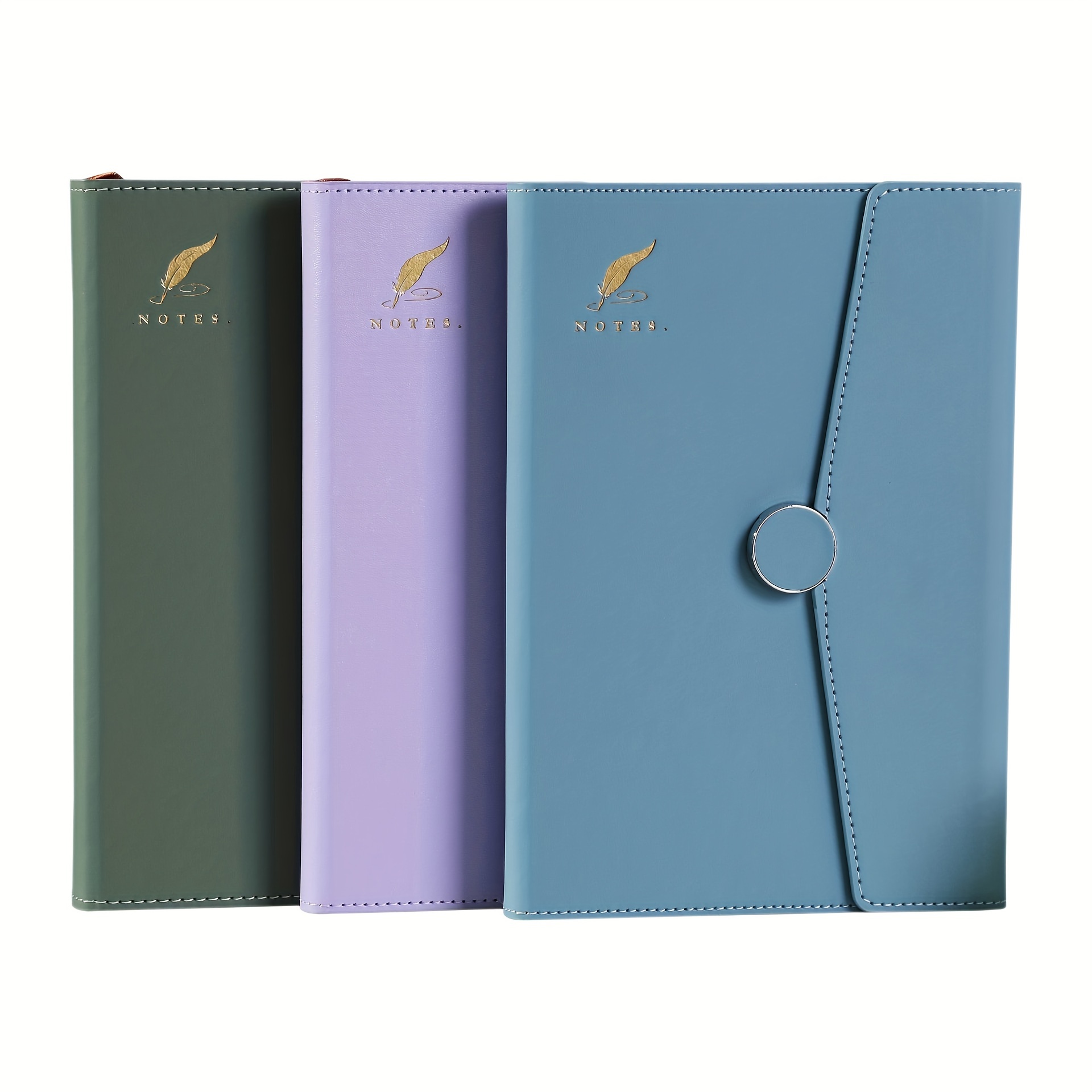 Retro PU Leather Business Notebook Magnetic Buckle Budget Planner