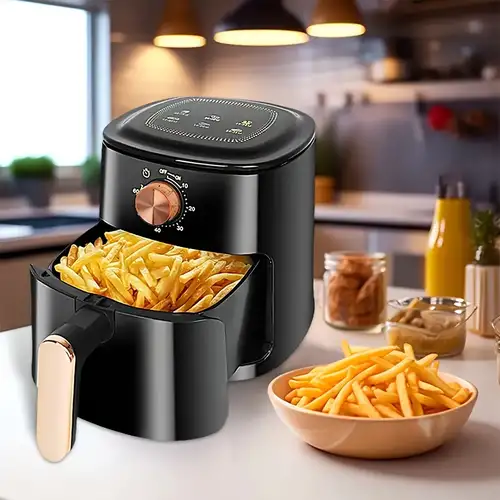 Outdoor travel, household air fryer, large capacity, intelligent, oil-free,  small, multifunctional and fully automatic new