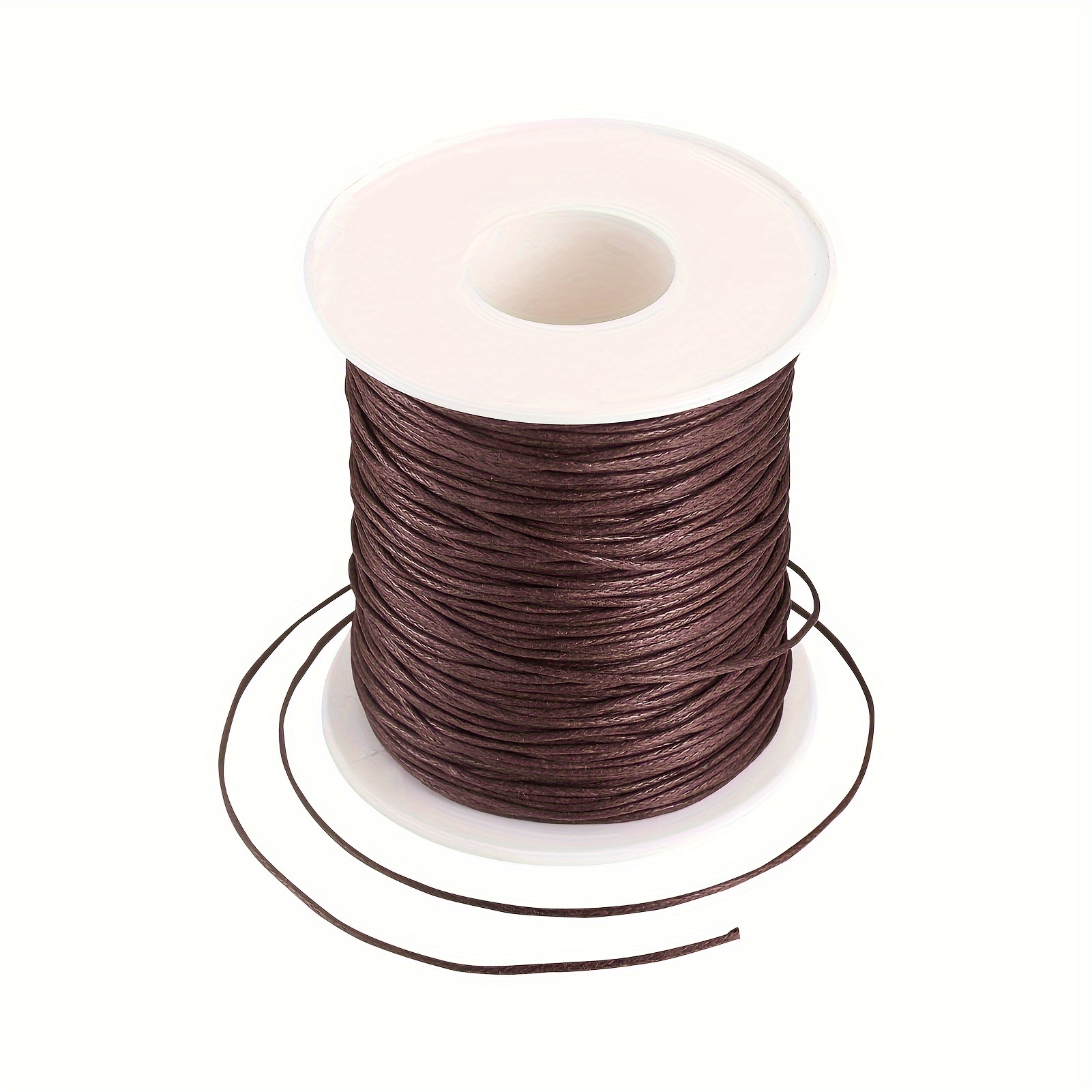100 Yards Waxed Cord Cotton Waxed Cotton Thread 1mm Waxed Beading String  Cord for Jewelry Bracelet Making Macrame Crafting DIY Leather - Light