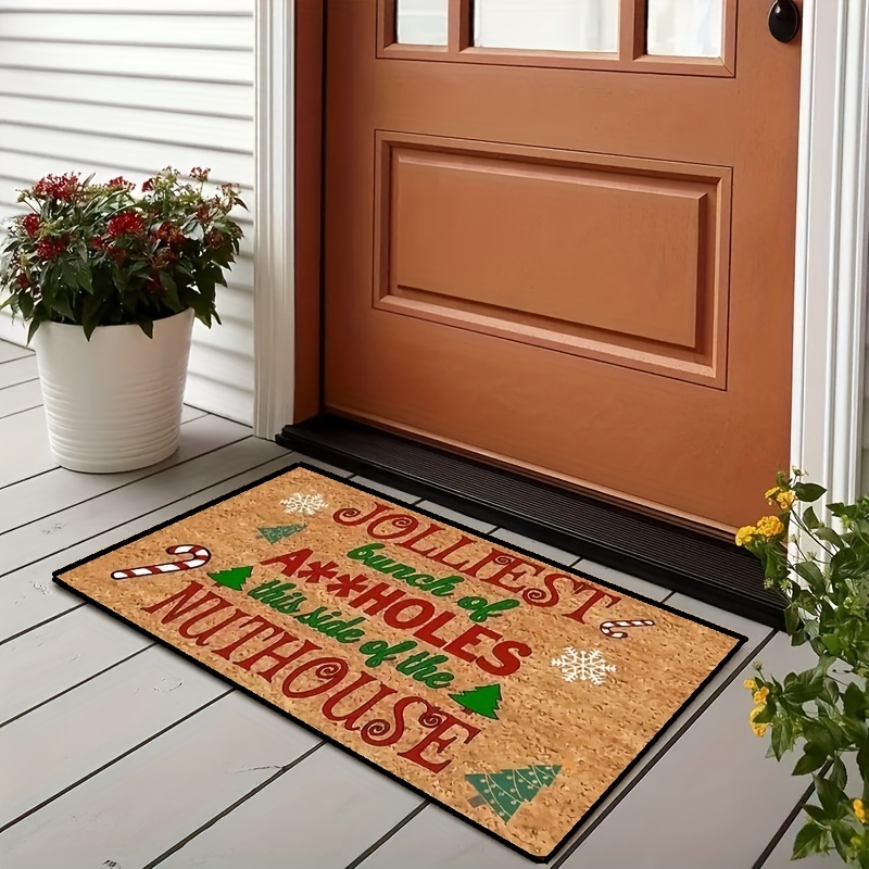 Tarmeek Christmas Welcome Doormat Indoor Outdoor Entrance,Home