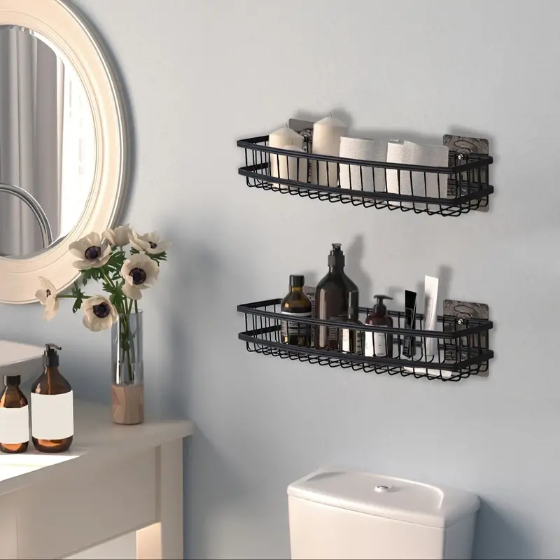Bathroom Shelf Floating Shelves Shower Caddy, Aesthetic Room Decor