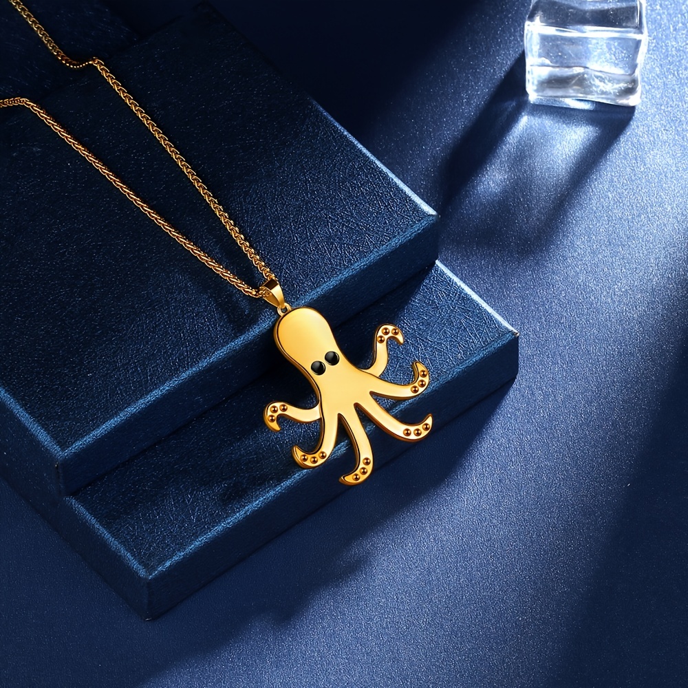 Men's Ocean Fish Octopus Pendant Sea Life Artificial Jewelry - Temu Canada