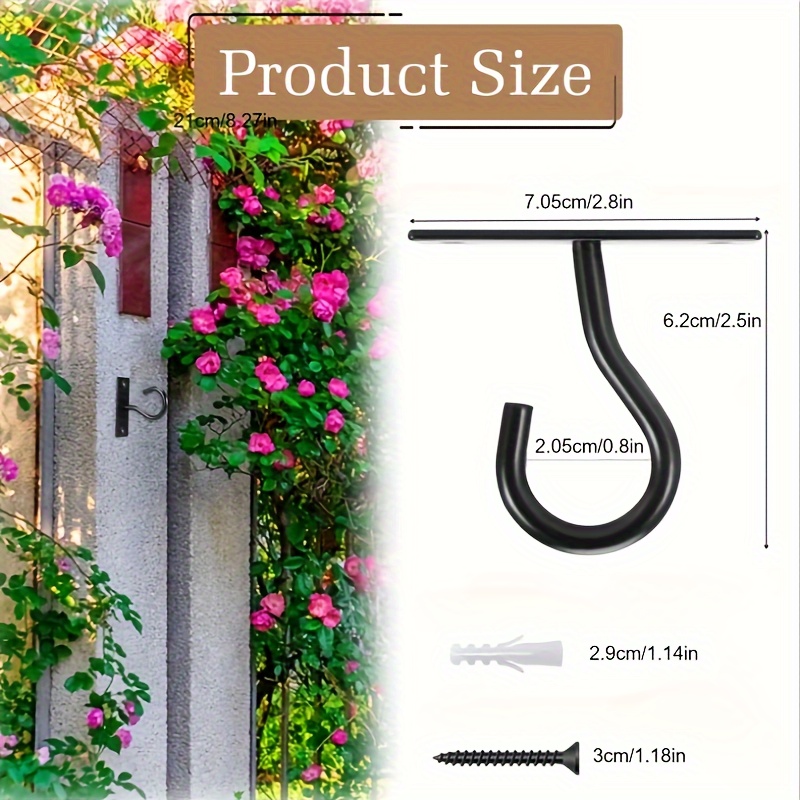 3 6pcs Ceiling Hooks For Hanging Plant Hanger For Indoor And Outdoor Plant  Pots Holder Wall