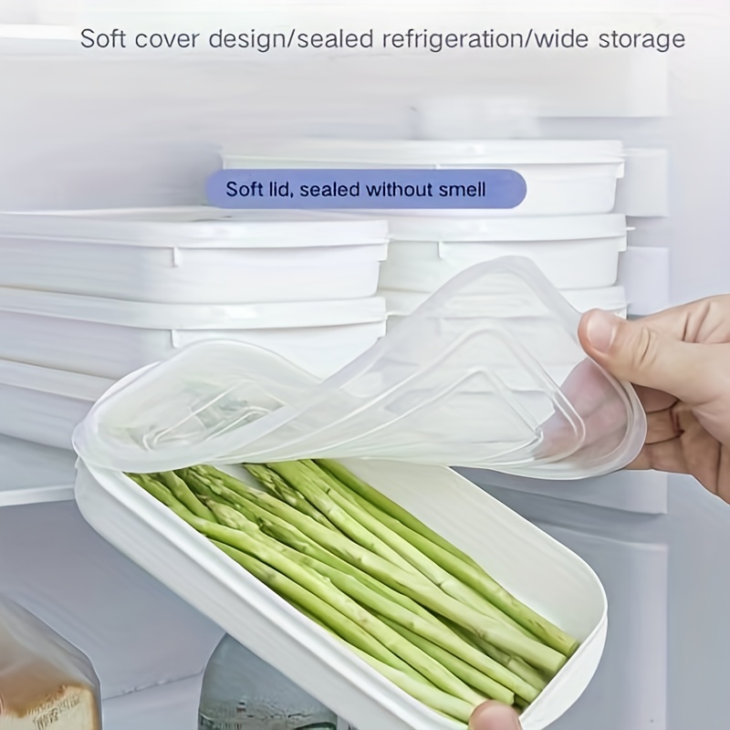 Refrigerator Storage Box Fresh-keeping Box Refrigerated Storage Box Meat  Onion Ginger Garlic Side Vegetable Box Microwaveable