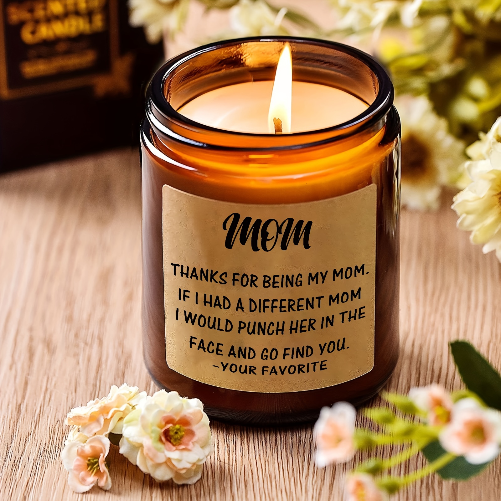 Mother's Day Gifts for Mom from Daughter Son Mom Candle Thanks for