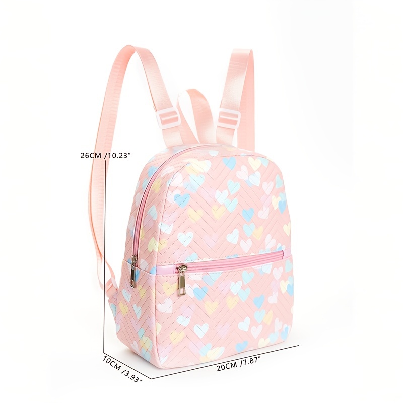 Kids Mini Heart Backpack w/ Adjustable Strap