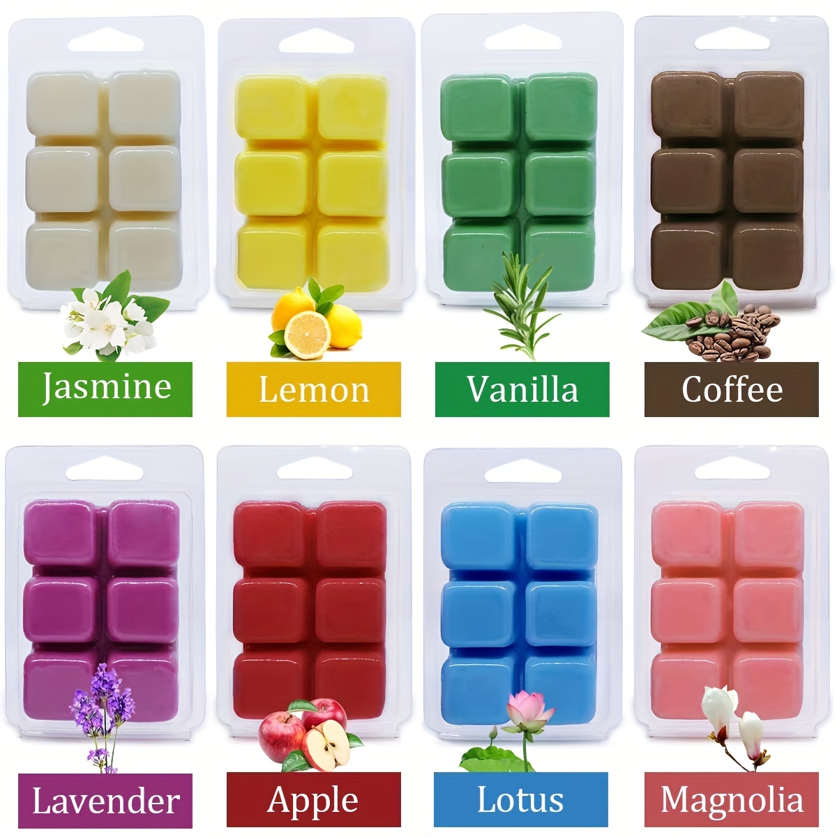 Aromatherapy Wax Melting Various Wax Heaters Cube Lavender - Temu