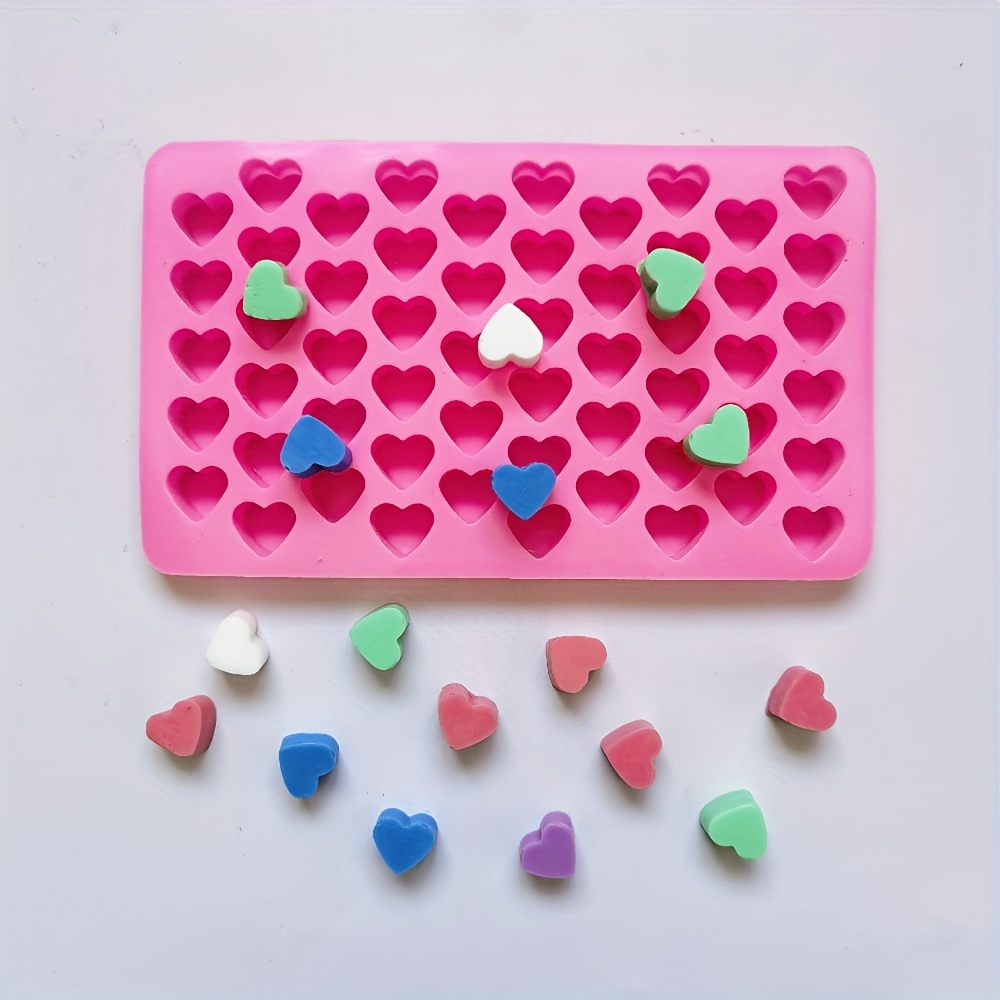 55 Mini Heart Silicone Mold For Baking Chocolate Candy Fondant  Confectionery Soap Pastry Moulds Cake Decorating Tools M2049