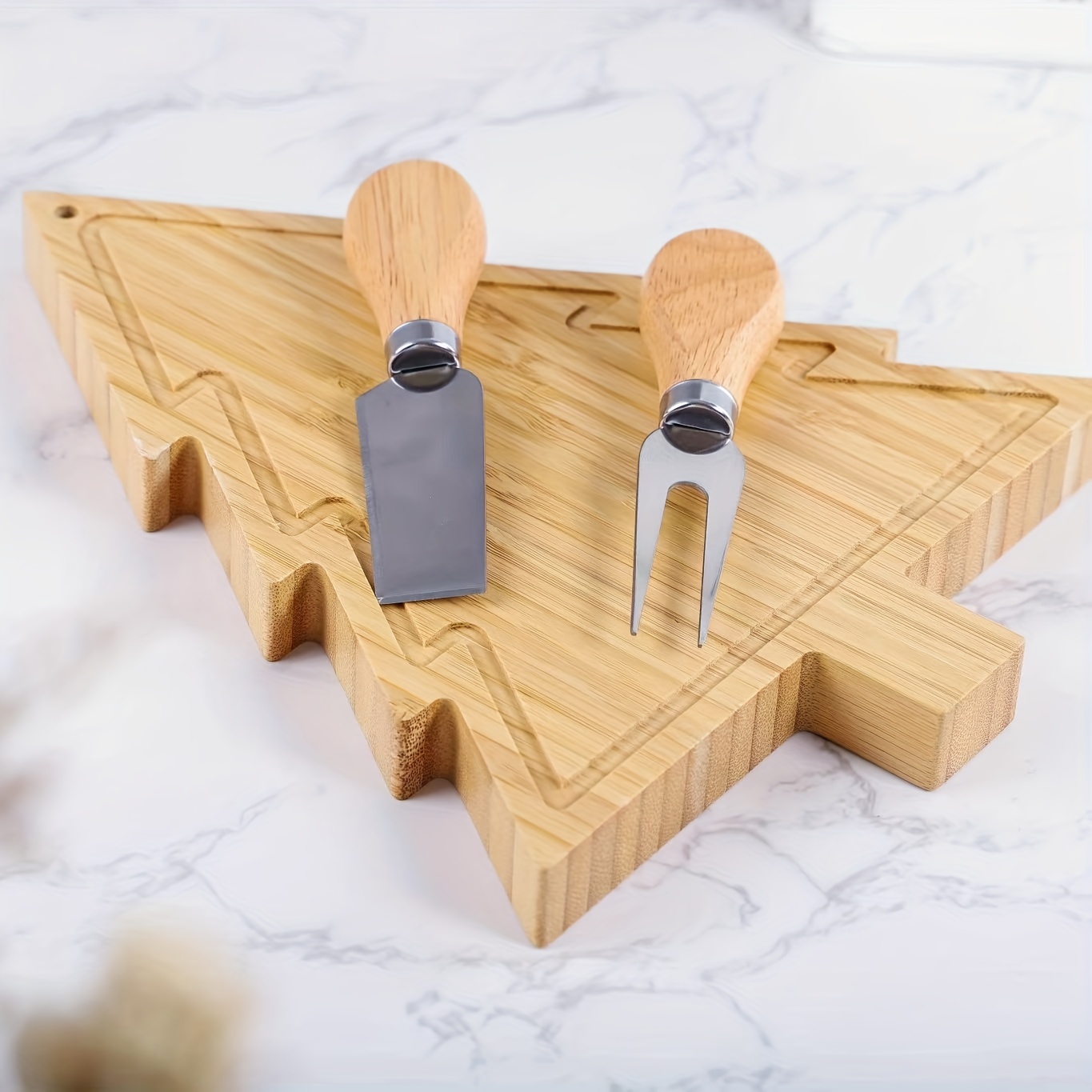 Timber Valley 3 Piece Bamboo Cutting Board Set with Stand