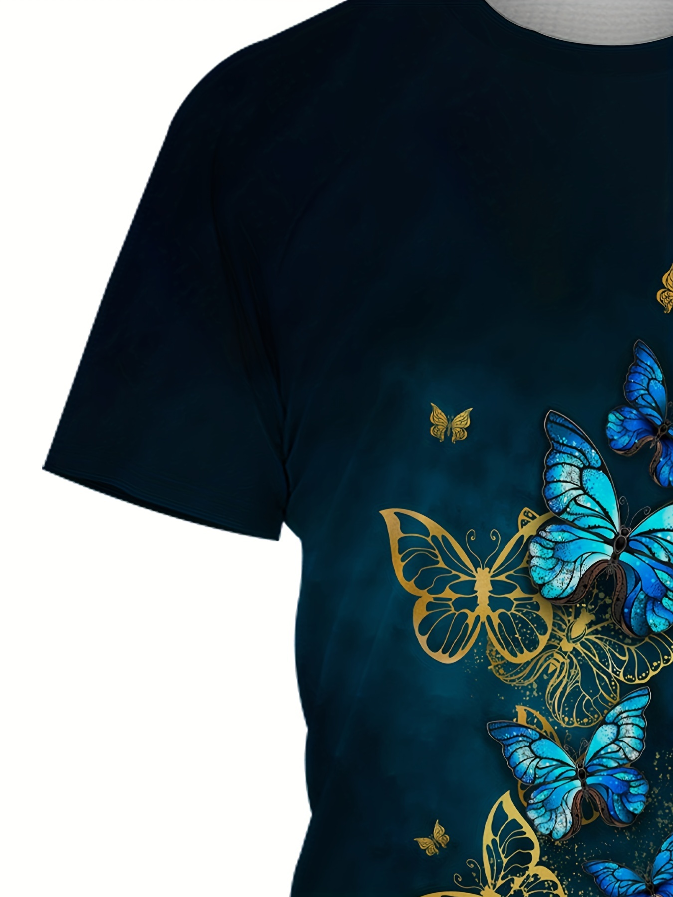 Camiseta Niña Estampado Mariposas En 3d Verano Ropa Niños - Temu Chile