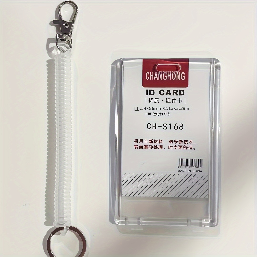 Transparent Plastic Card Holder Perfect For Student Id Rice - Temu