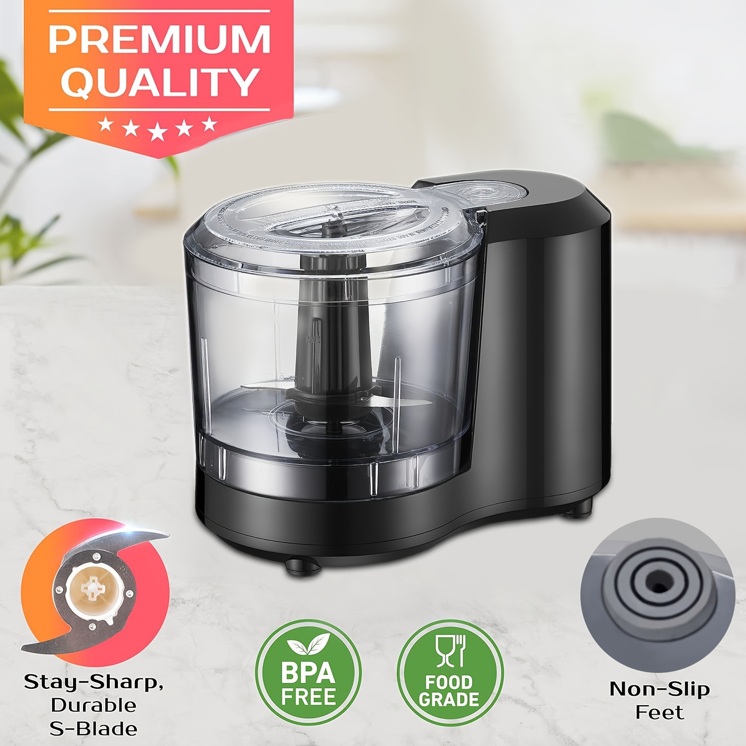 Simply Perfect 1.5 Cup Mini Chopper, Food Processors