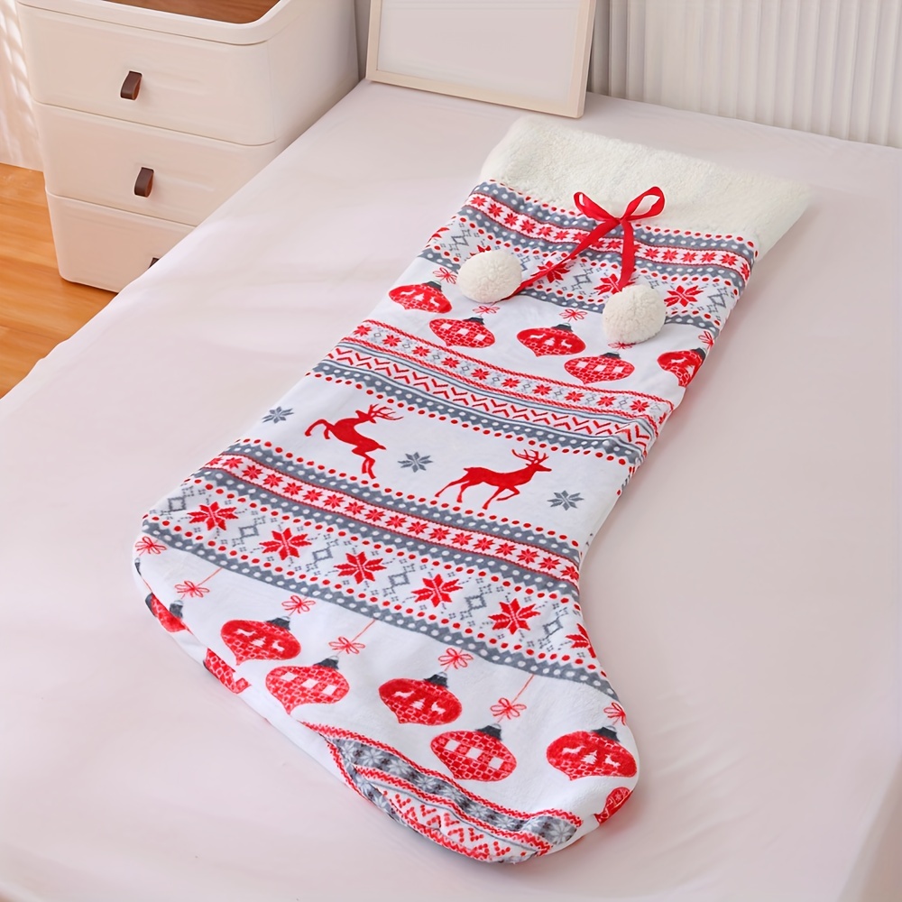 Christmas Stocking Kits Baby Sleeping Bag Photo Props Costume Santa Snowman  Reindeer Xmas Character 3D Holiday
