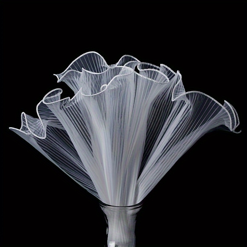 Flower Bouquet Wave Gauze Wrapping Flower Material Gauze Net Temu