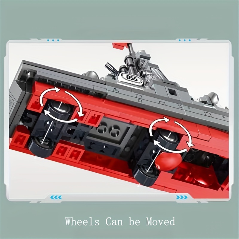 3-in-1 Transforming Helicopter Battleship Missile Building Blocks