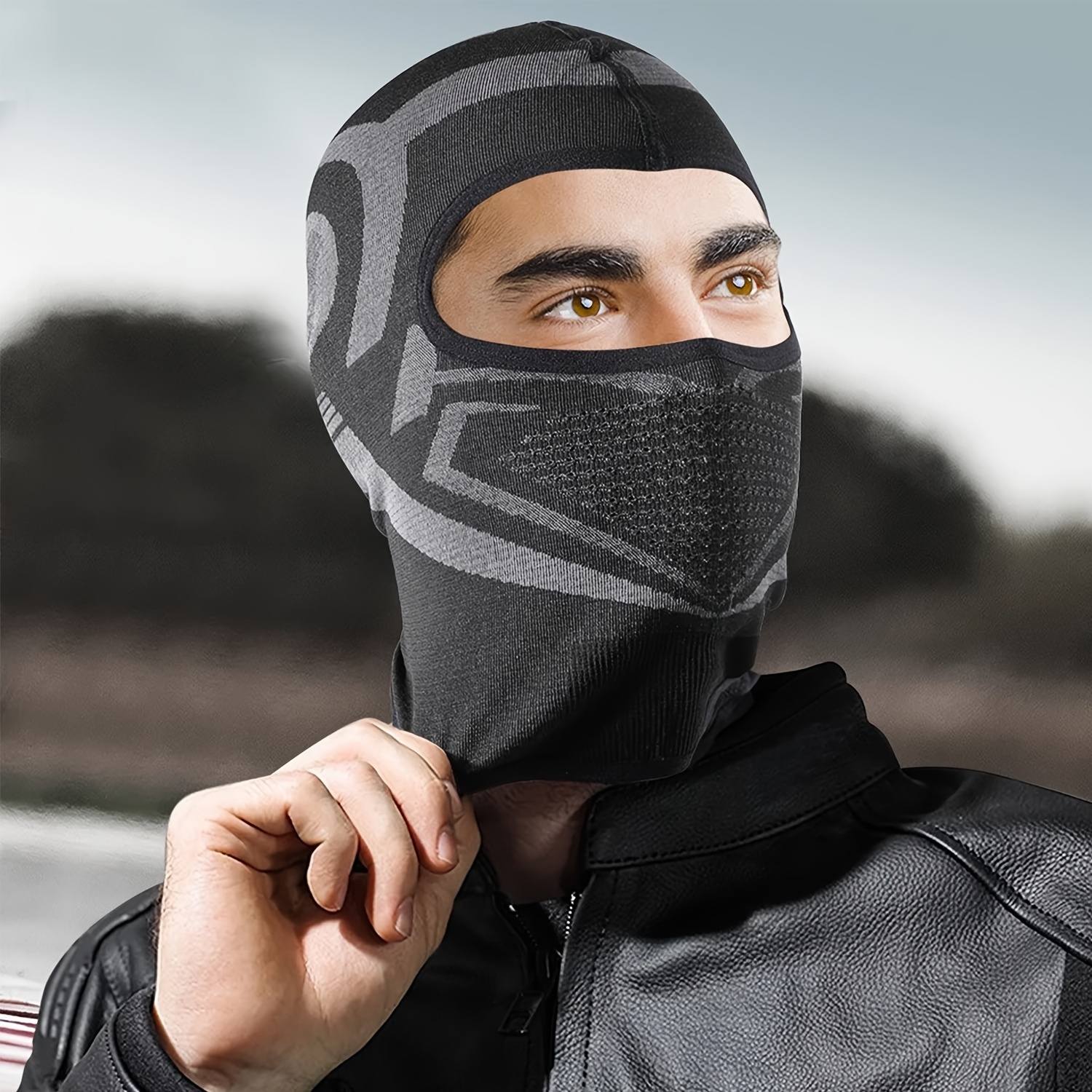 Full Face Cycling Mask Dustproof Windproof Uv Protector - Temu