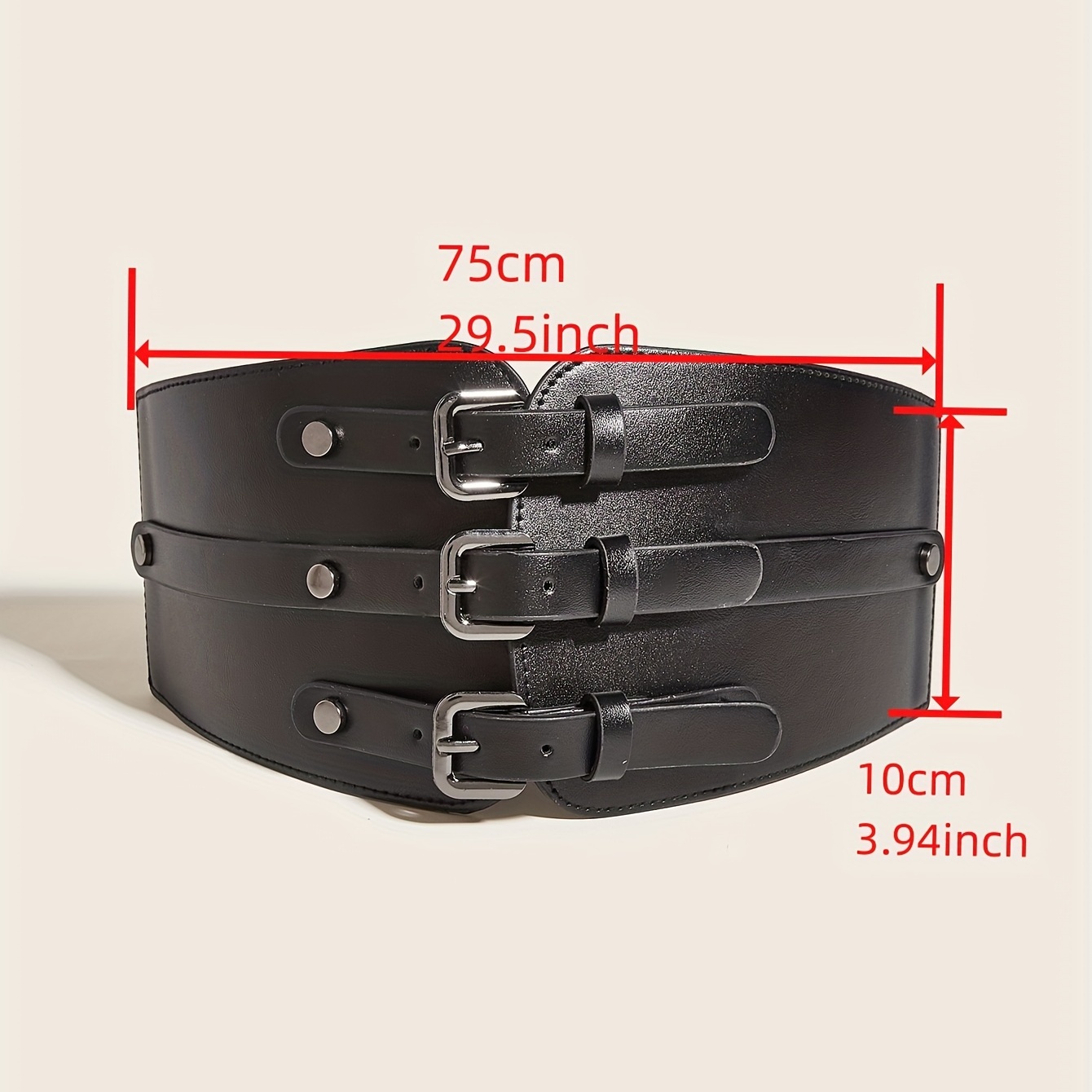 Black Elastic Belt (4 inches wide)