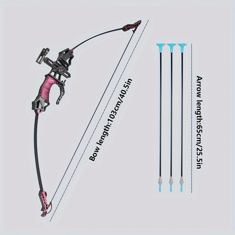 Conjunto Arco Flechas 3 Flechas Ventosa Kit Juego Arquería - Temu
