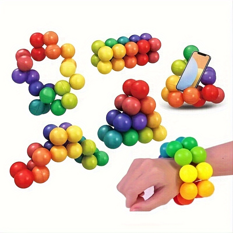 Acheter Pop Planet Fidget – jouets anti-Stress arc-en-ciel, bulle anti- Stress, jouet sensoriel pour adultes et enfants, pour soulager l'autisme