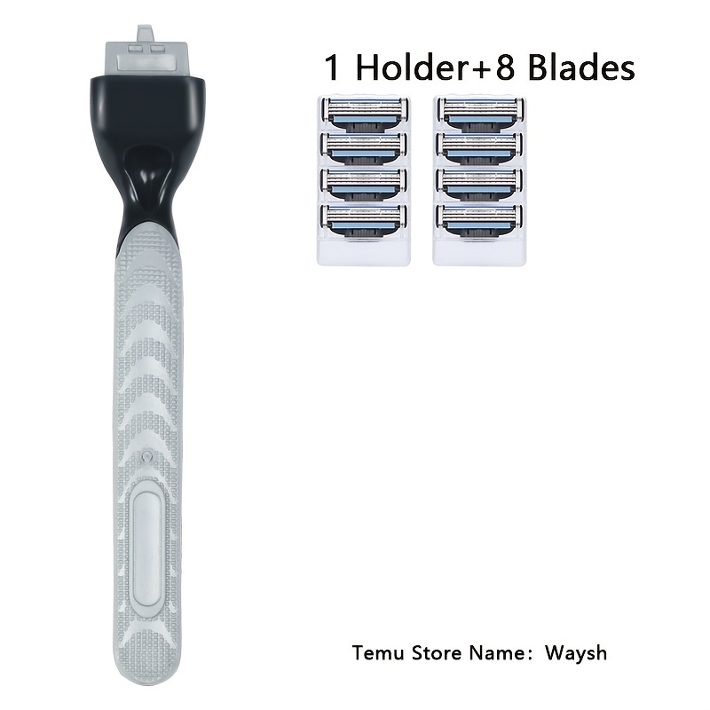 3-Layer Safety Razor Blades Set with Holder