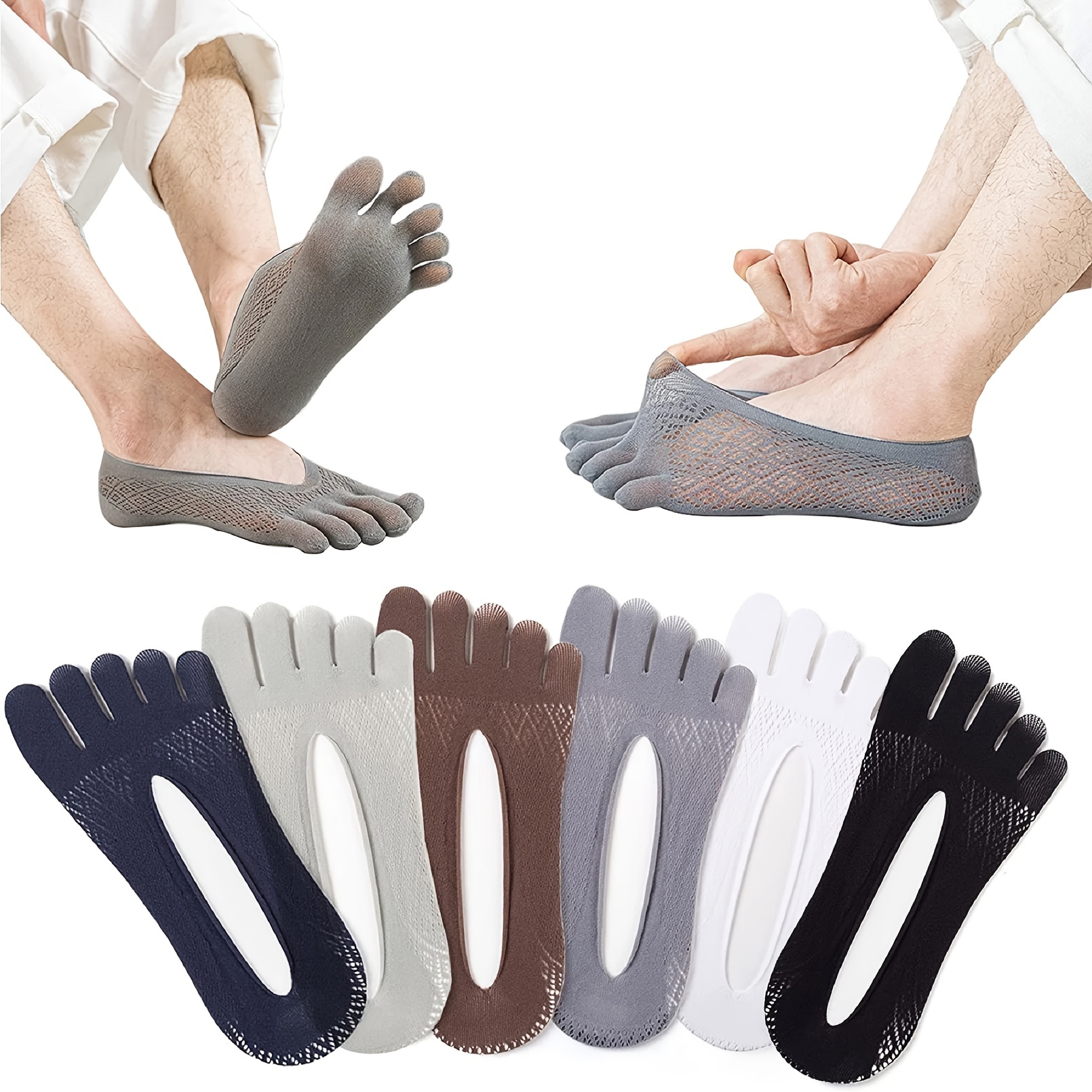 Five Fingers Yoga Socks Silicone Anti-slip Cotton Pilates Socks