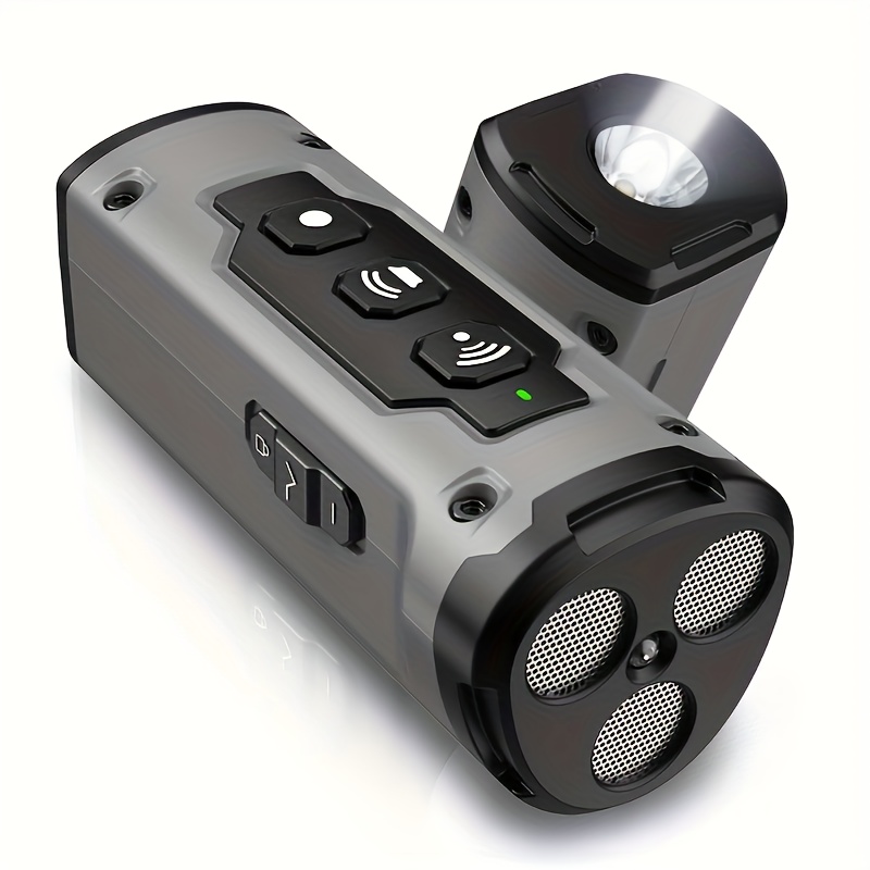  Ankrs Dispositivo ultrasónico de control de ladridos de perro  de 9 engranajes, dispositivo antiladridos de mano recargable, disuasorio de  ladridos para perros con linterna LED, silbato silencioso para : Productos  para