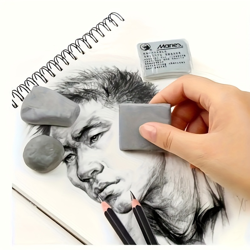 Charcoal Sketching Eraser, Charcoal Eraser Drawing
