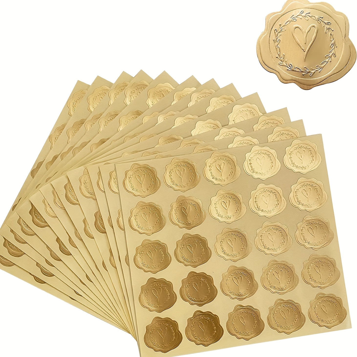  25Pcs Wax Seal Stickers Handmade Envelope Seals Self