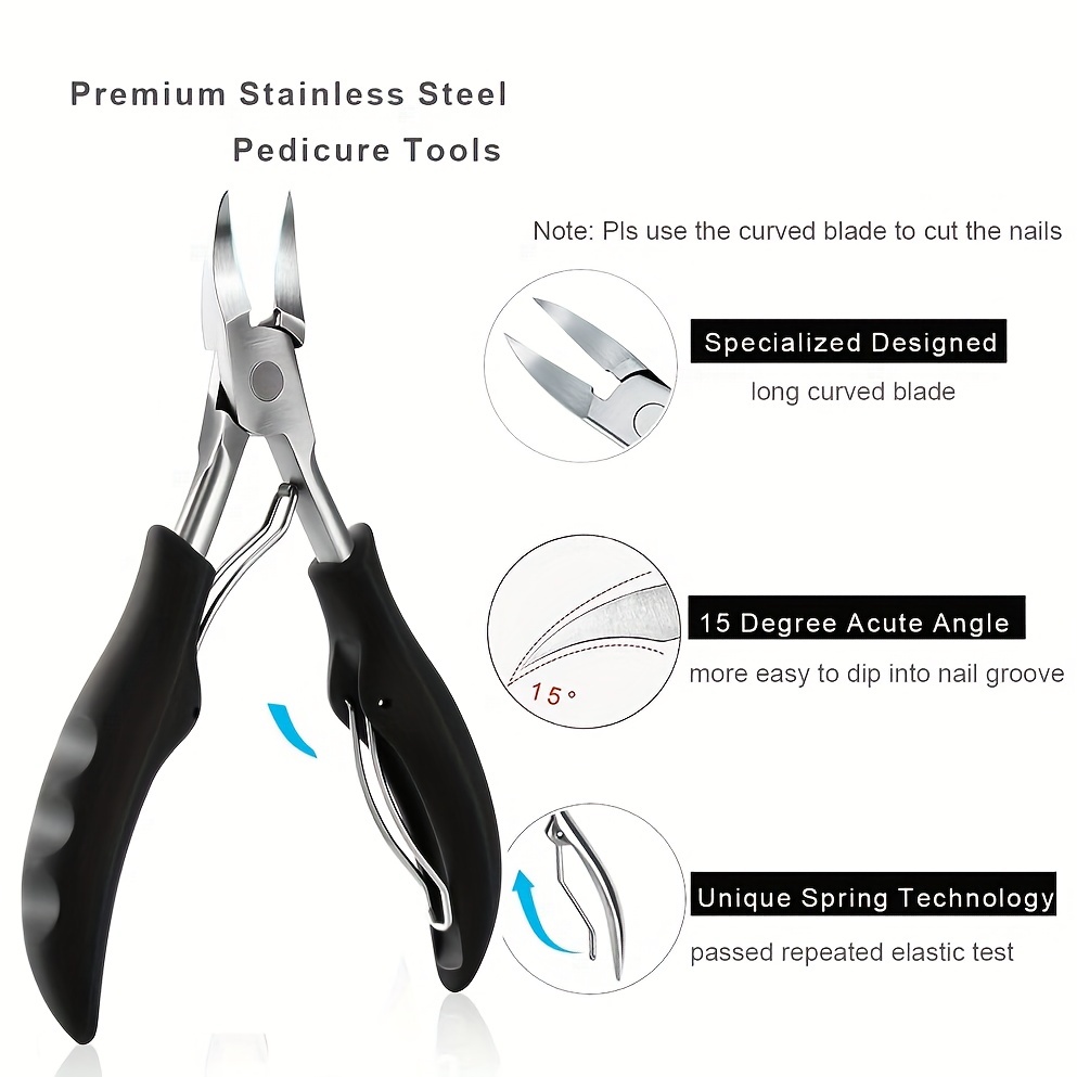 Heavy Duty Toenail Clippers For Thick Nails And Ingrown - Temu