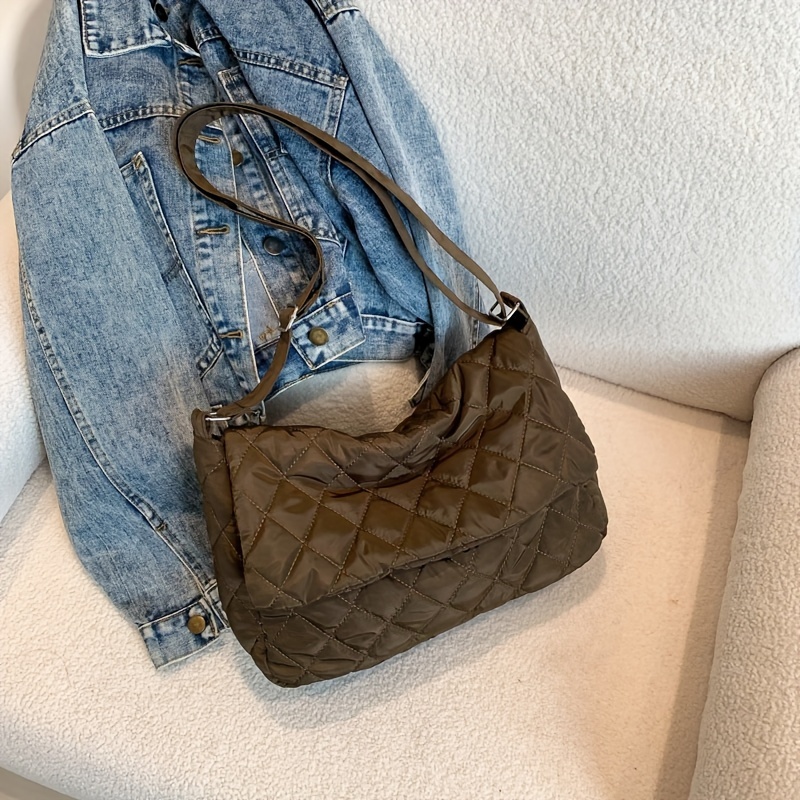 Small Hobo Bag Solid Color Denim Vintage Pattern Shoulder Bag,  Multifunctional Cell Phone Bag With Love Decor, Casual Crossbody Purse