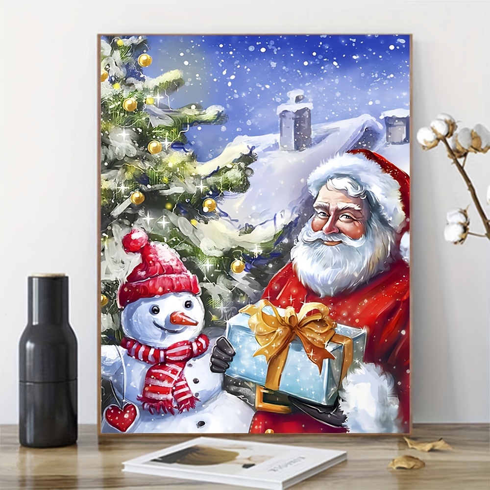 Santa Claus Easy Diy Oil Paint By Numbers For Adults - Temu